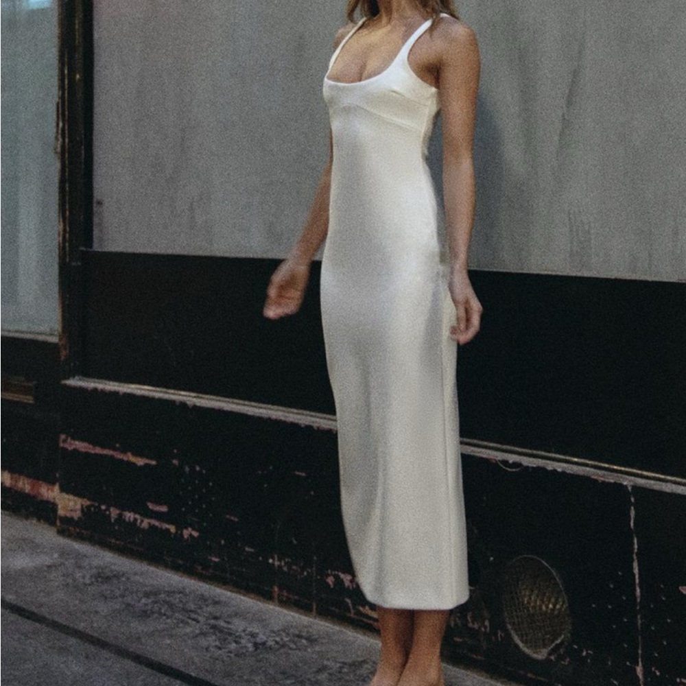 Zara fitted midi dress